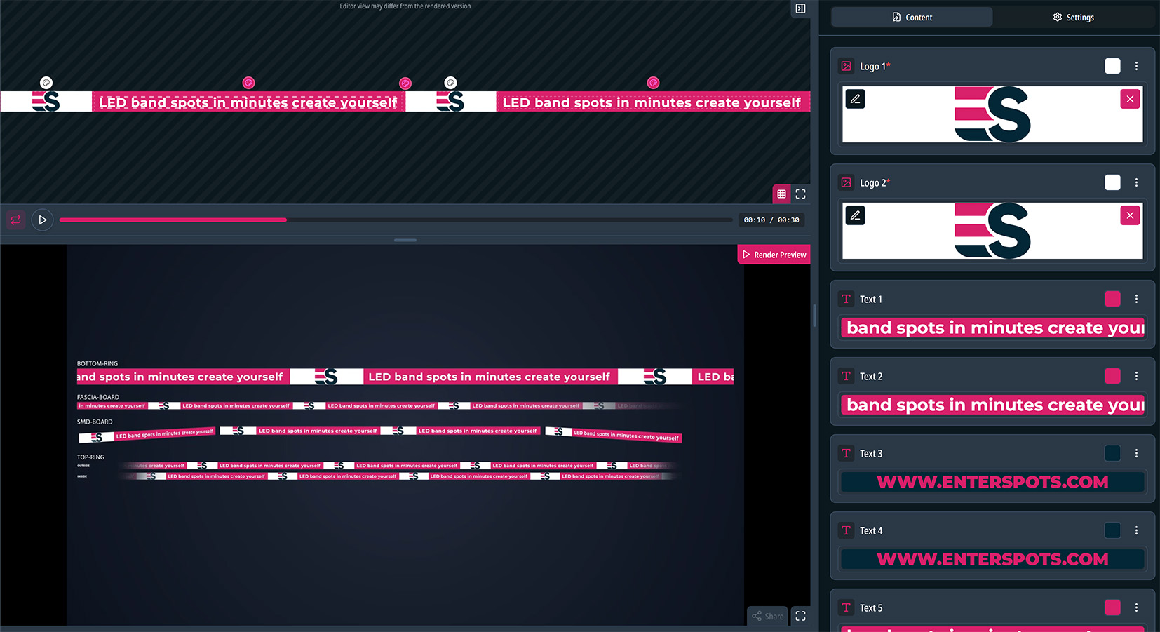 enterspots Editor